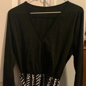 Geo print midi dress